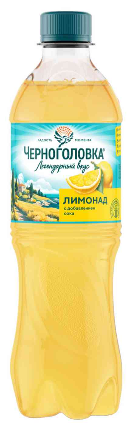 газированный напиток  черноголовка лимонад оригинальный  0,5 л,  пэт