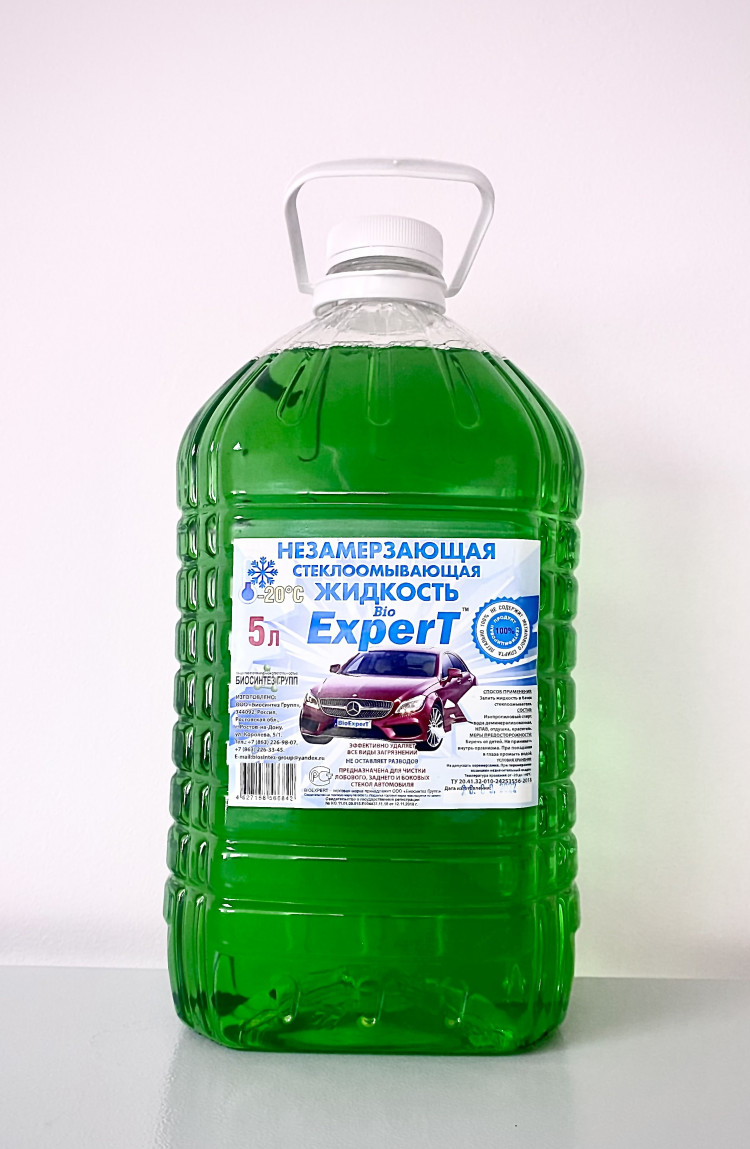стеклоочиститель зимний "bioexpert" -20с (5л) пэт