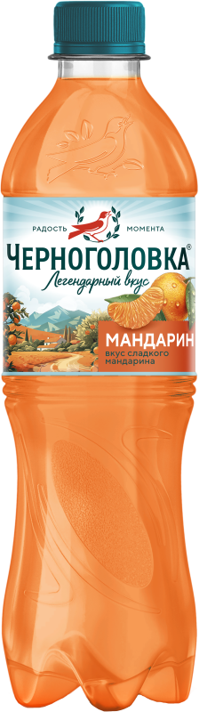 газированный напиток  черноголовка мандарин  0,5 л, пэт