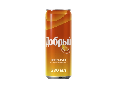 газированный напиток добрый апельсин 0,33 л, жб