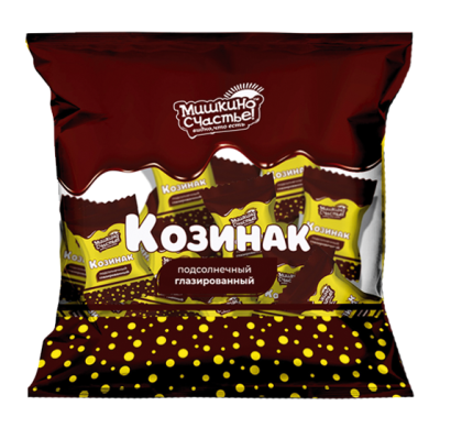 конфеты козинак подсолн. глазир.  мишкино счастье 500г  