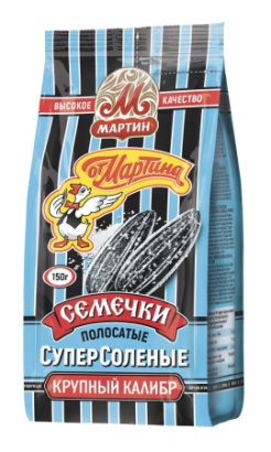 семечки "от мартина" премиум полосатые суперсоленые 250г