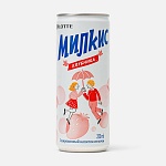 газированный напиток lotte milkis клубника  0,25 л, жб