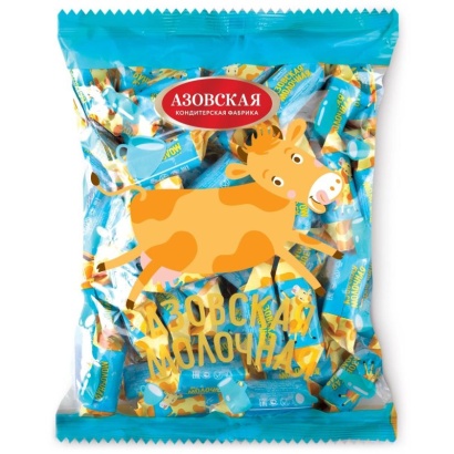 конфеты молочные "азовская молочная" 300 г, акф 