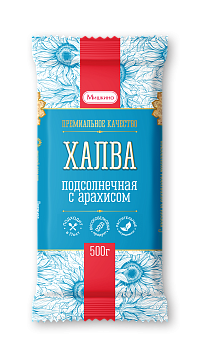 халва подсол. с арахисом мишкино 500г