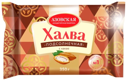 халва подсолнечная с какао 350 г, акф 