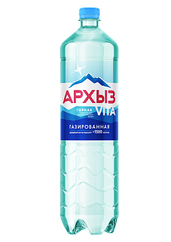 вода минеральная природная архыз vita газированная 1,5 л пэт