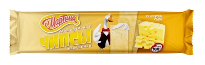 чипсы «от мартина» сыр 100г