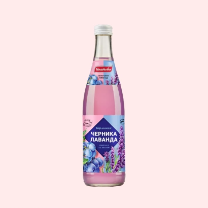 напиток безалкогольный черника-лаванда  0,5 л стекло																														