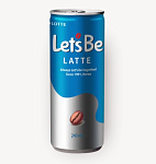кофе let's be latte 0,24 л, ж/б