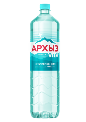 вода питьевая архыз vita негазированная столовая 1,5 л пэт