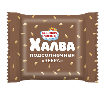 халва подсол. с какао зебра мишкино счастье  250г