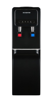 кулер (диспенсер) ecocenter g-f93ec со шкафчиком , черный фото 2