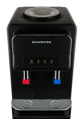 кулер (диспенсер) ecocenter g-f93с со шкафчиком , черный фото 1