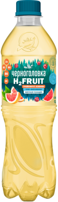 вкусовая вода черноголовка h2fruit грейпфрут-клюква   0,5 л, пэт