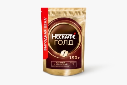 кофе nescafe gold 190 г растворимый в вакуумном пакете