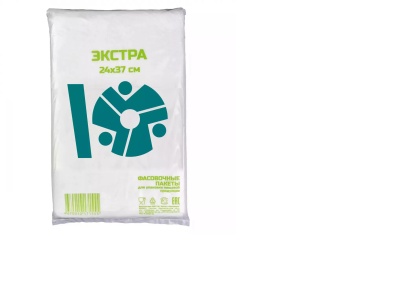 пакет фасовочный пласт экстра синий 24х37 прозрачный пнд 500