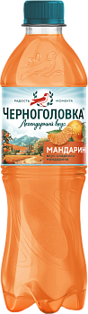 газированный напиток  черноголовка мандарин  0,5 л, пэт