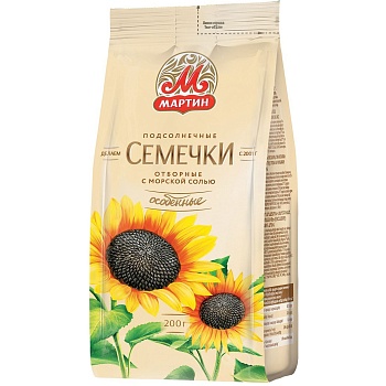 семечки "от мартина" особенные с морской солью 200г