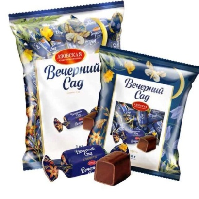 конфеты помадные глазированные "вечерний сад" 250 г, акф 