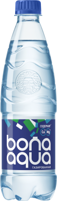 вода питьевая bonaqua газированная 0,5 л, пэт