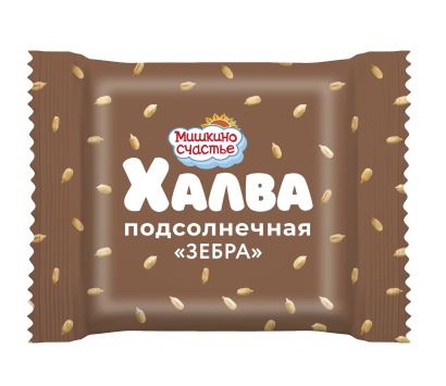 халва подсол. с какао зебра мишкино счастье  250г